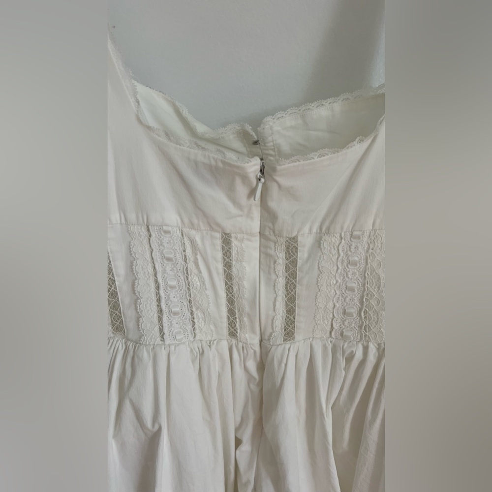 House of CB White Cotton Corset Midi Dress - Picture 5 of 8
